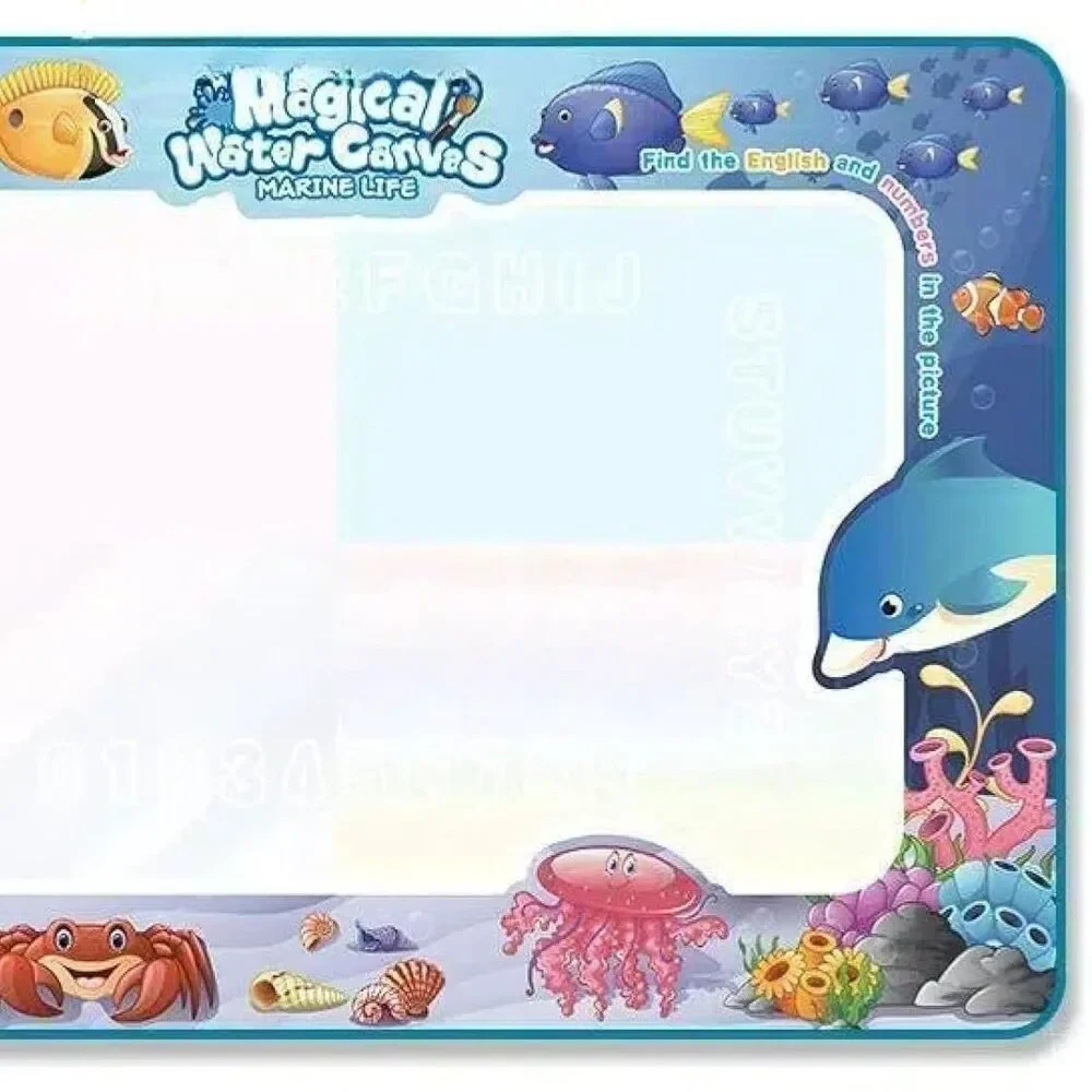 NEW Magical Water Canvas Ocean World Mess-Free Doodle Mat Toddler Learning Toy